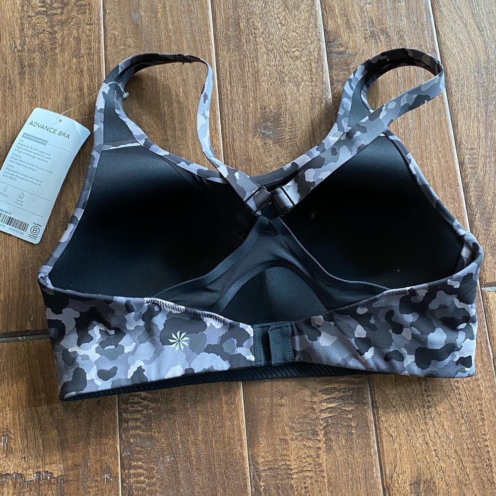 ATHLETA Advance Sports Bra Black Camo HIGH IMPACT - Picture 6 of 6